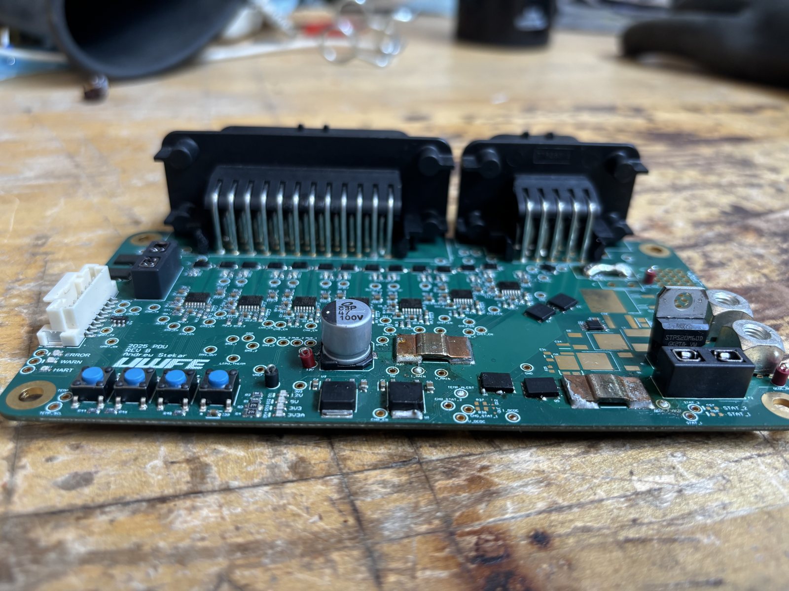 Side view of PDU assembly