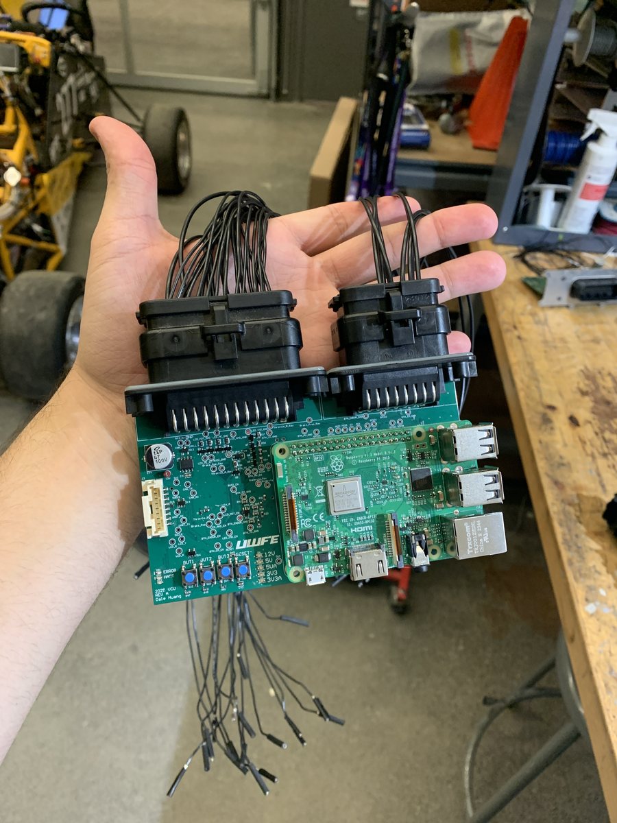 The VCU with its adaptor harness