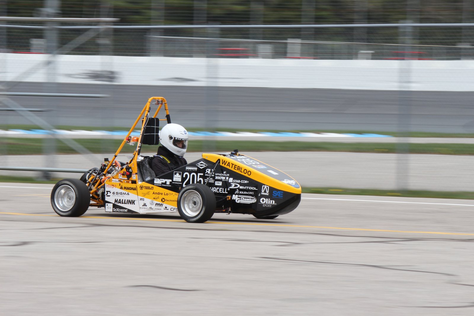 The 2025 Waterloo Formula Electric car